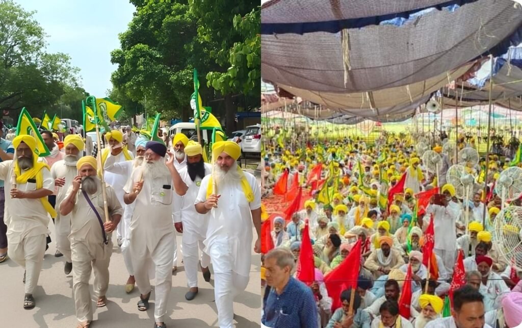 Bku ugrahan Chandigarh protest matka chowk