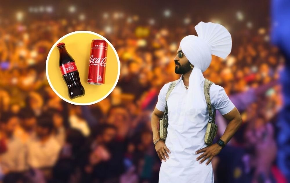 Diljit Dosanjh coke branding