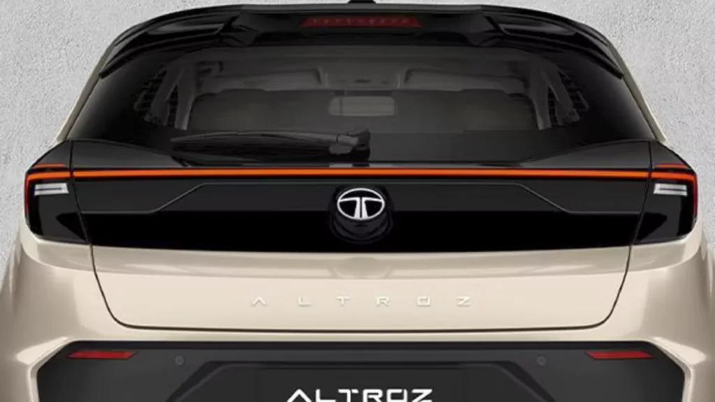Tata Altroz facelift 2025 Back View