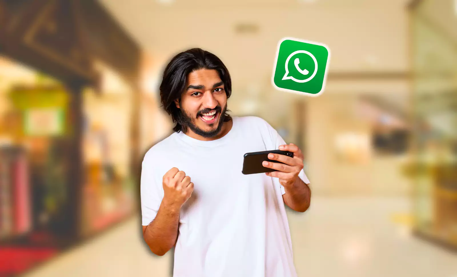WhatsApp logout feature concept showing smartphone screen with logout option and secure chat backup icon