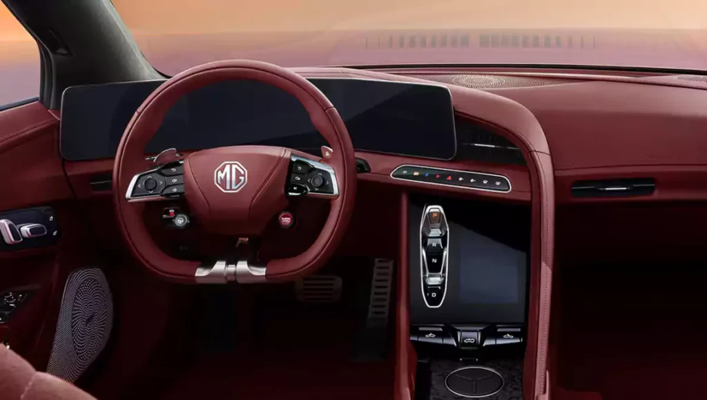 MG Cyberster interior view