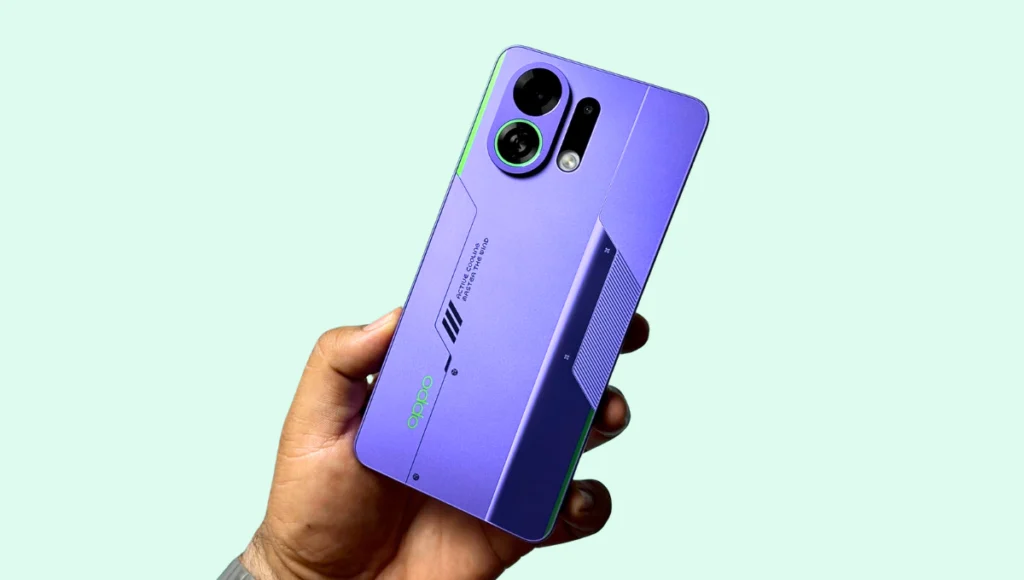 OPPO K13 Turbo in purple color