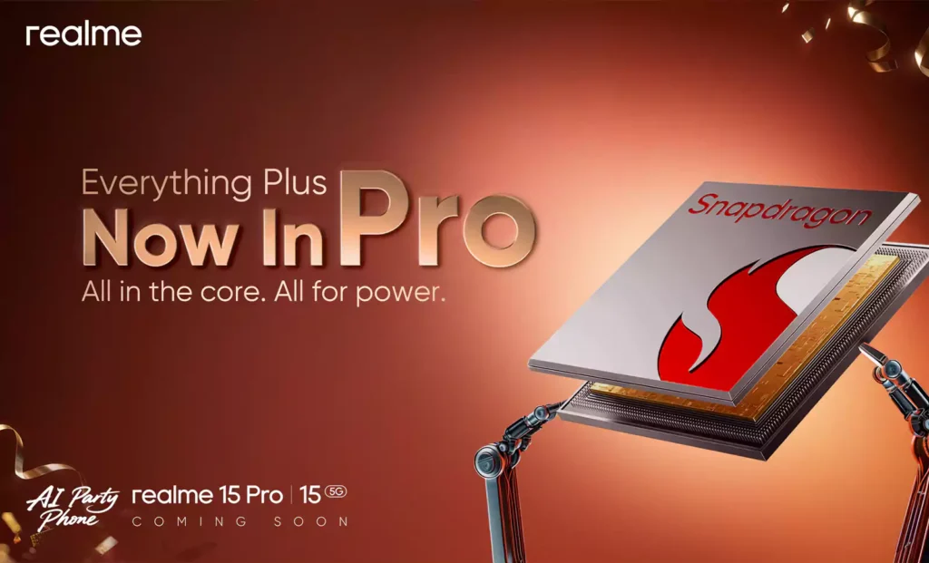 Realme 15 Pro 5G Qualcomm Snapdragon 7 Gen 4 proccessor
