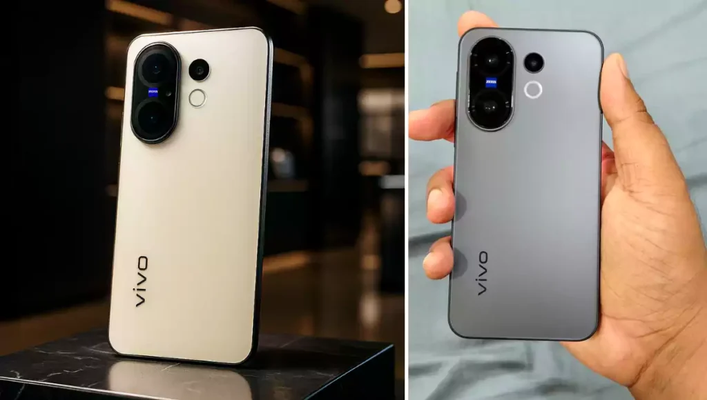 Vivo X200 FE price and design revealed; showcases dual-camera setup in gold and grey color variants.
