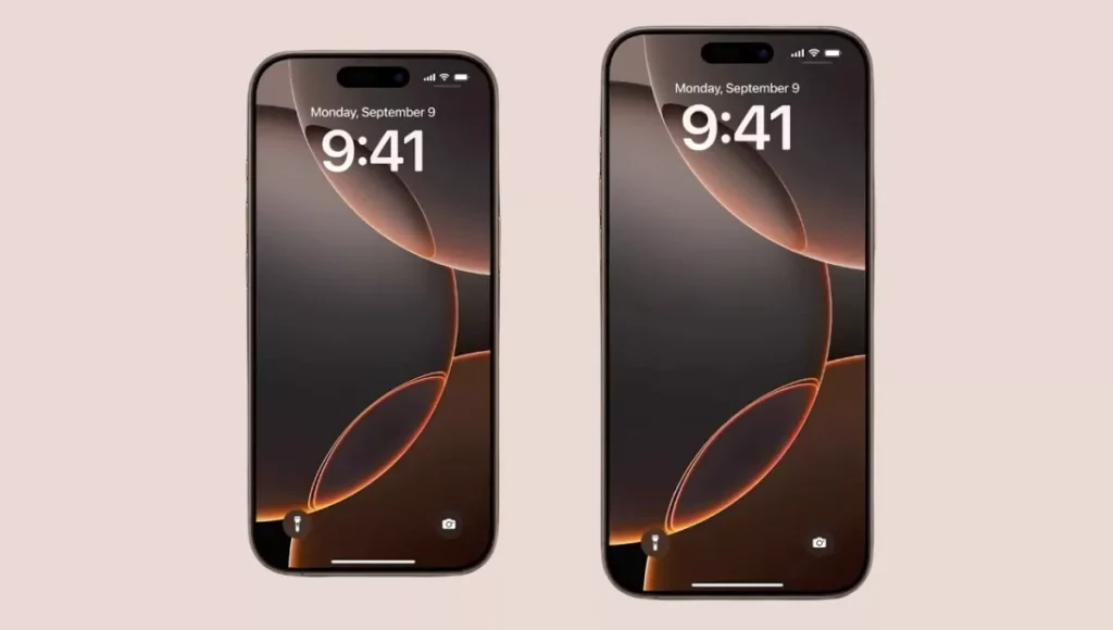 iPhone 17 and iPhone 17 Pro front view showcasing