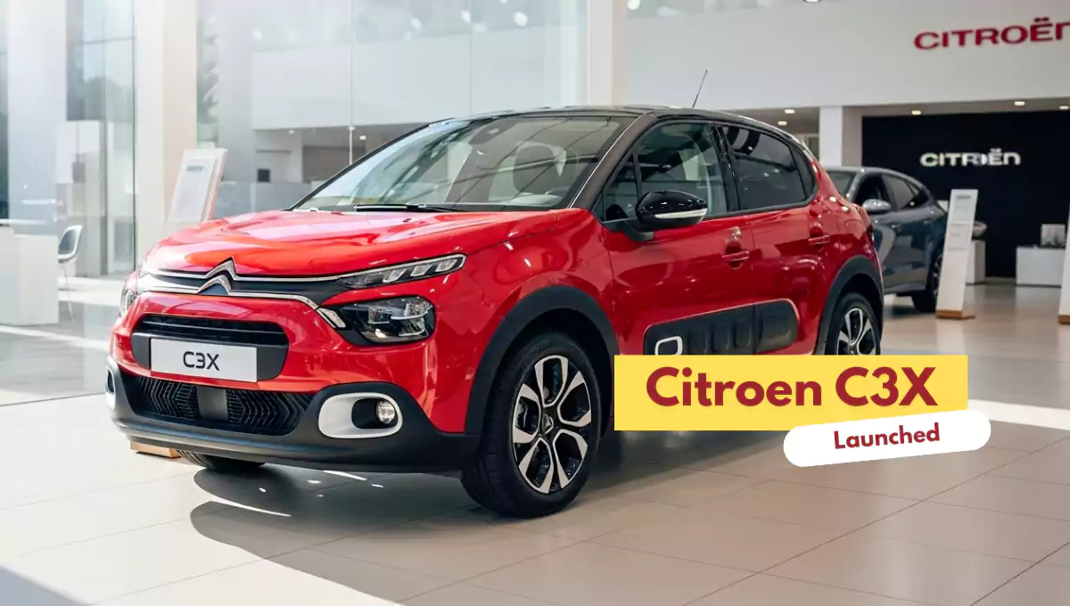 Citroen C3X in showroom