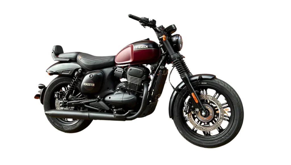 Yezdi Roadster maroon colour